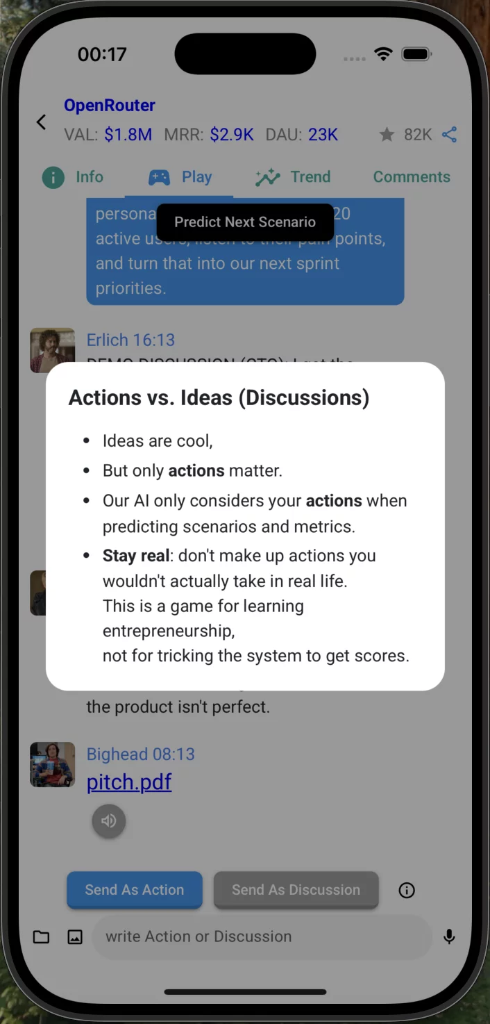 Dynamic events and market changes panel