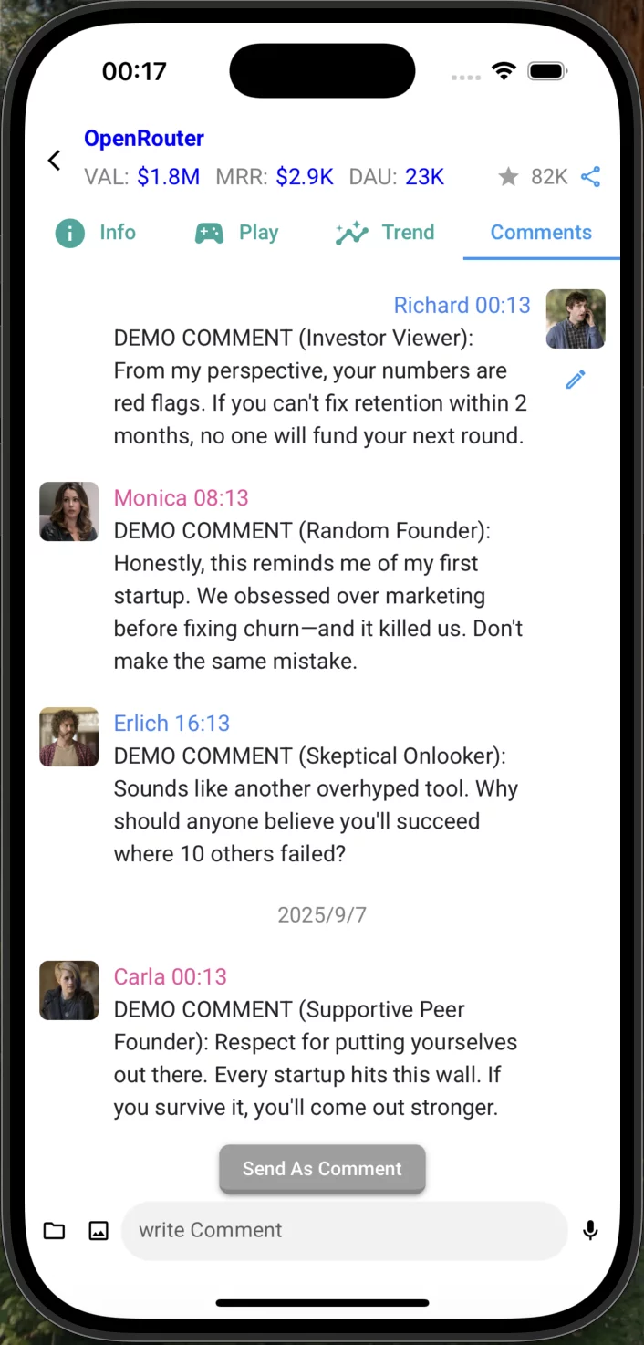 Team roles and collaboration interface